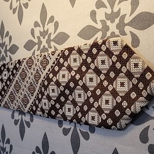 Liebert Brown and White Tie